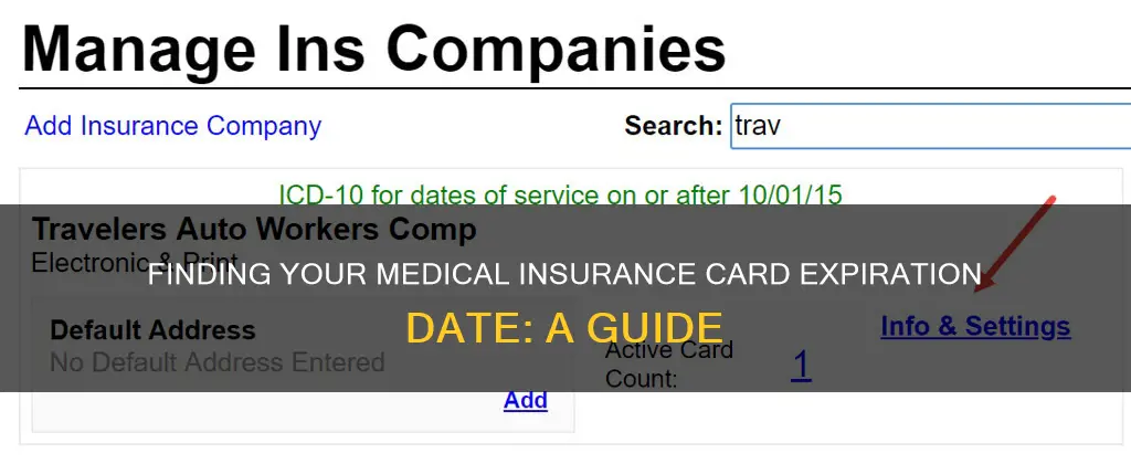 where to find medical insurance card expiration date