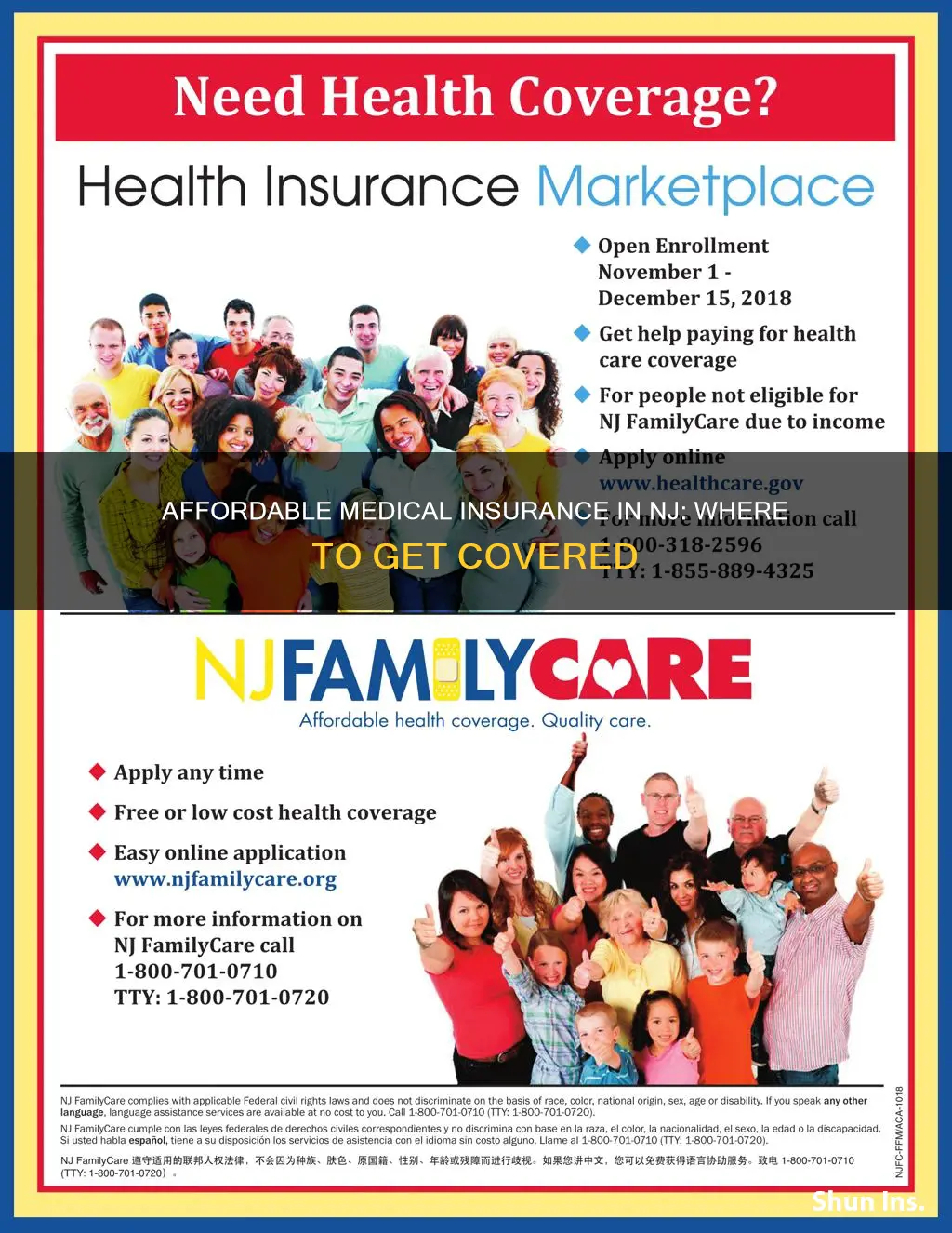 where to get cheap medical insurance in nj