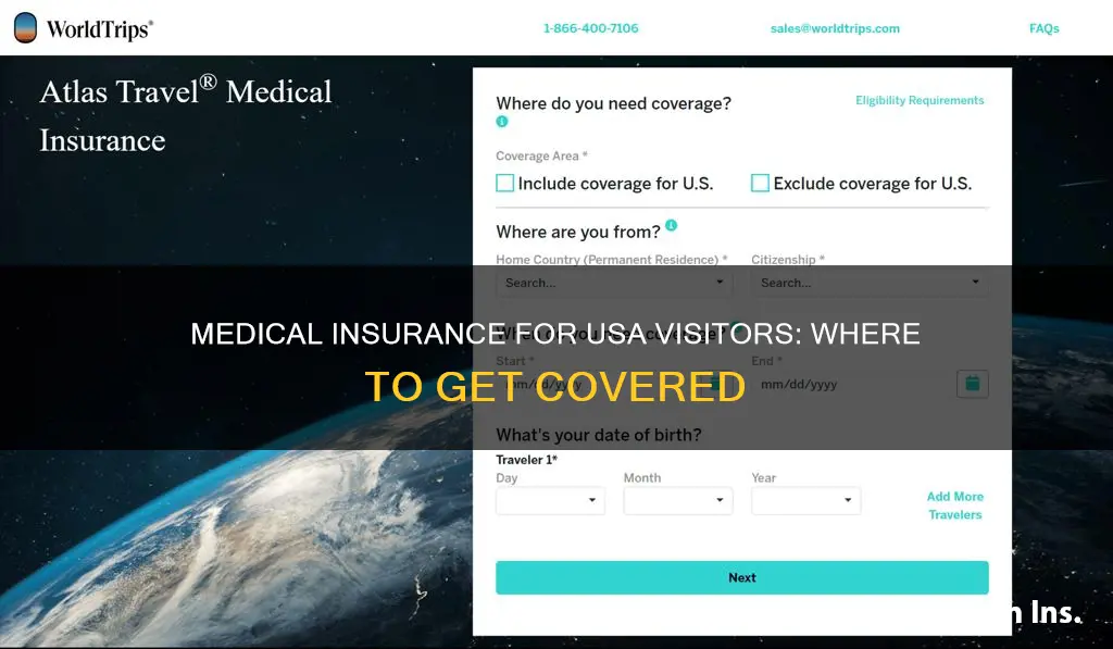 where to get medical insurance fiw visitors usa