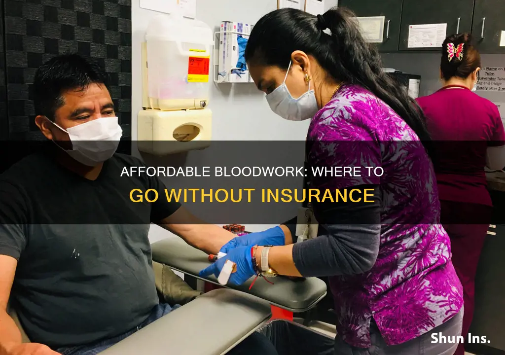 where to go for bloodwork if no insurance