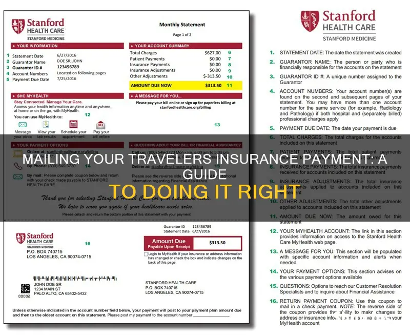 where to mail travlers insurance bill