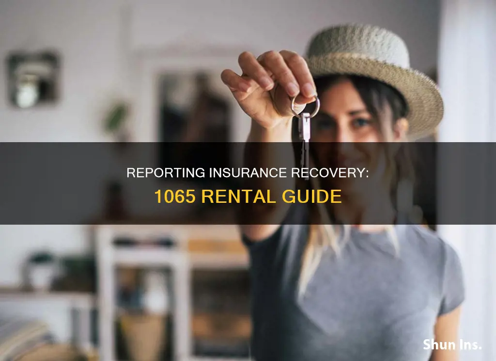 where to report insurance recovery in 1065 rental