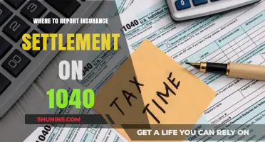 Reporting Insurance Settlements: 1040 Form and You