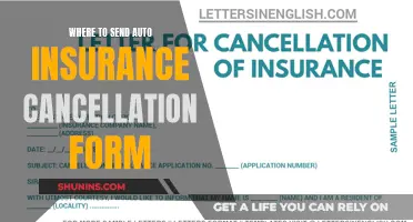 Auto Insurance Cancellation: Where to Send Your Form