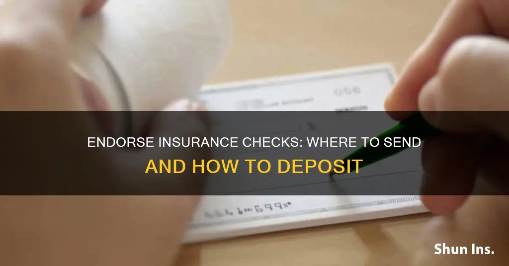 where to send insurance check to be endorsed us bank