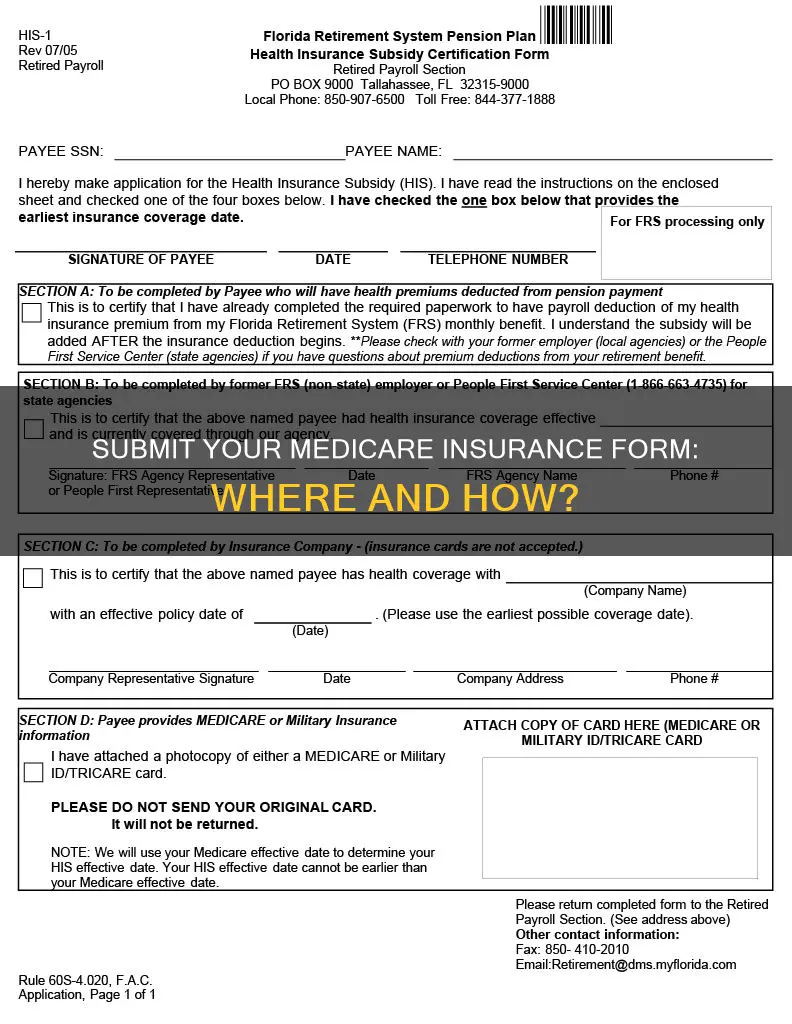 where to send medicare insurance form