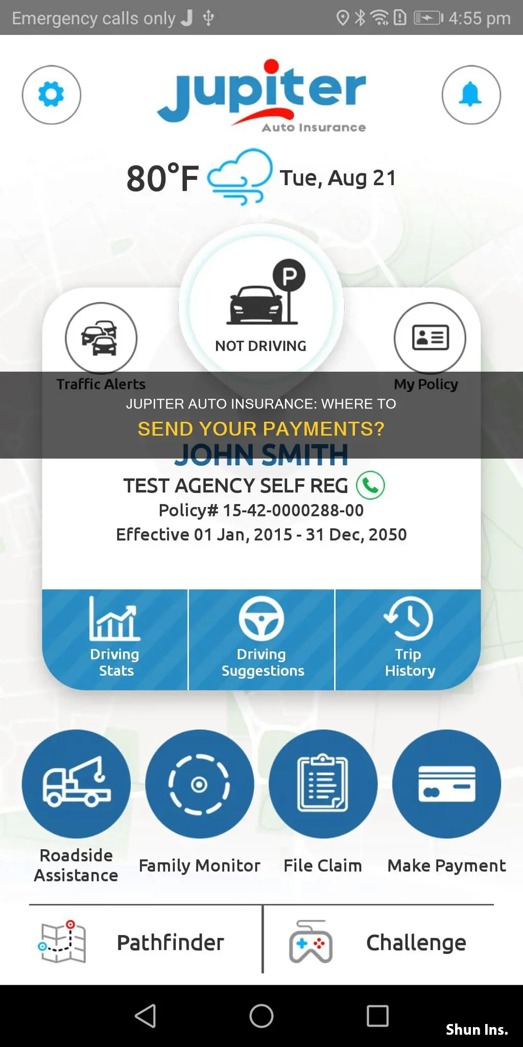 where to send payments jupiter auto insurance