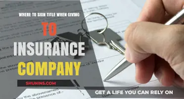 Where to Sign Your Title When Submitting to Insurance Company