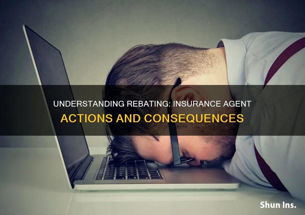 which action by an insurance agent is considered rebating