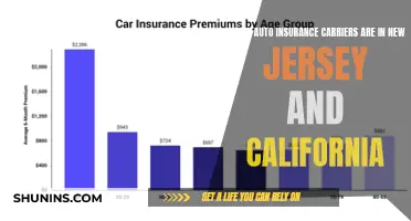 Auto Insurance Carriers in New Jersey and California