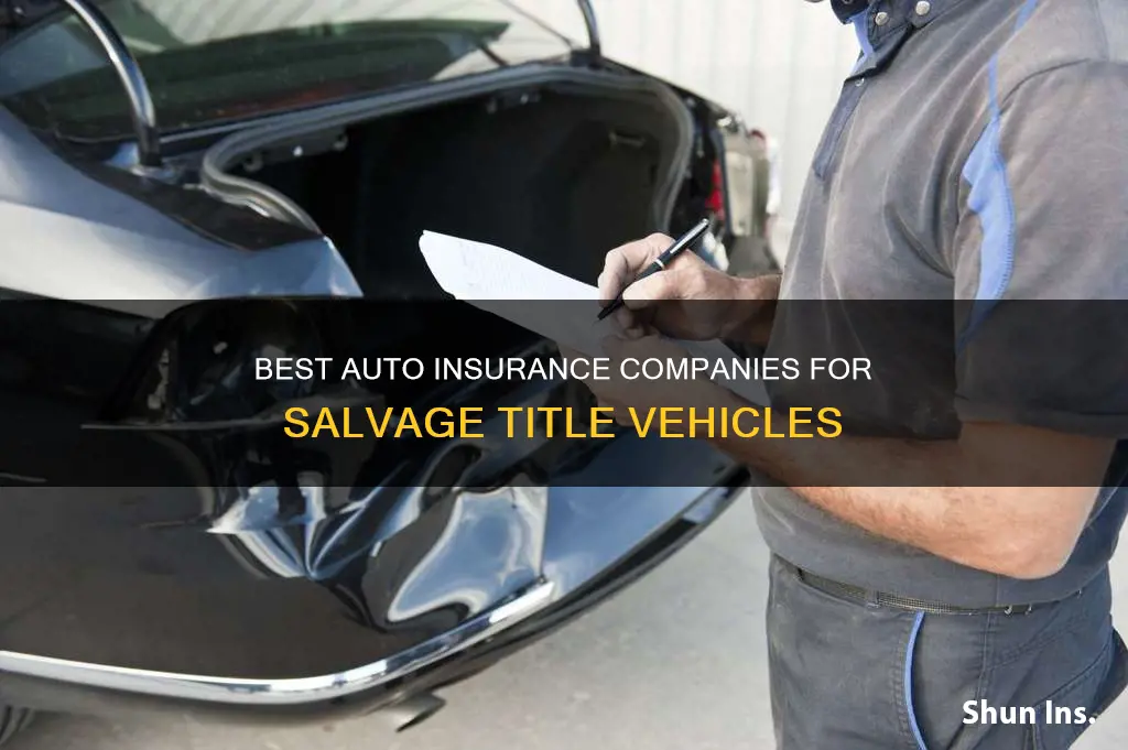 which auto insurance companies cover salvage title vehicles