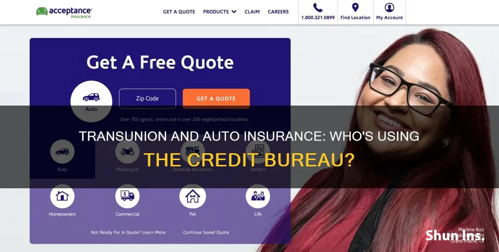 which auto insurance uses transunion