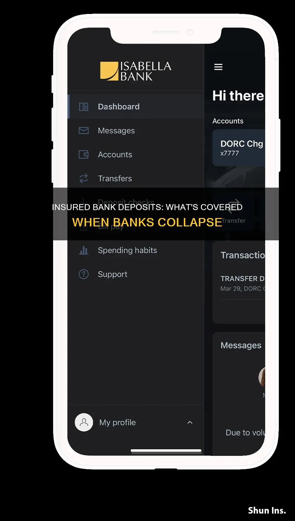 which bank deposits are insured first in a bank collapse