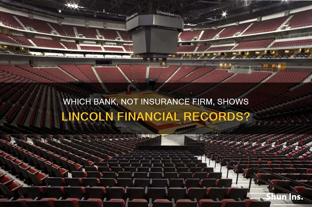 which bank not the insurance company displays lincoln financial records