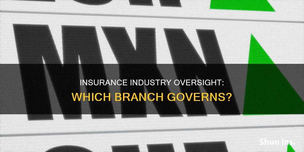 which branch of goverment does insurance industry report to
