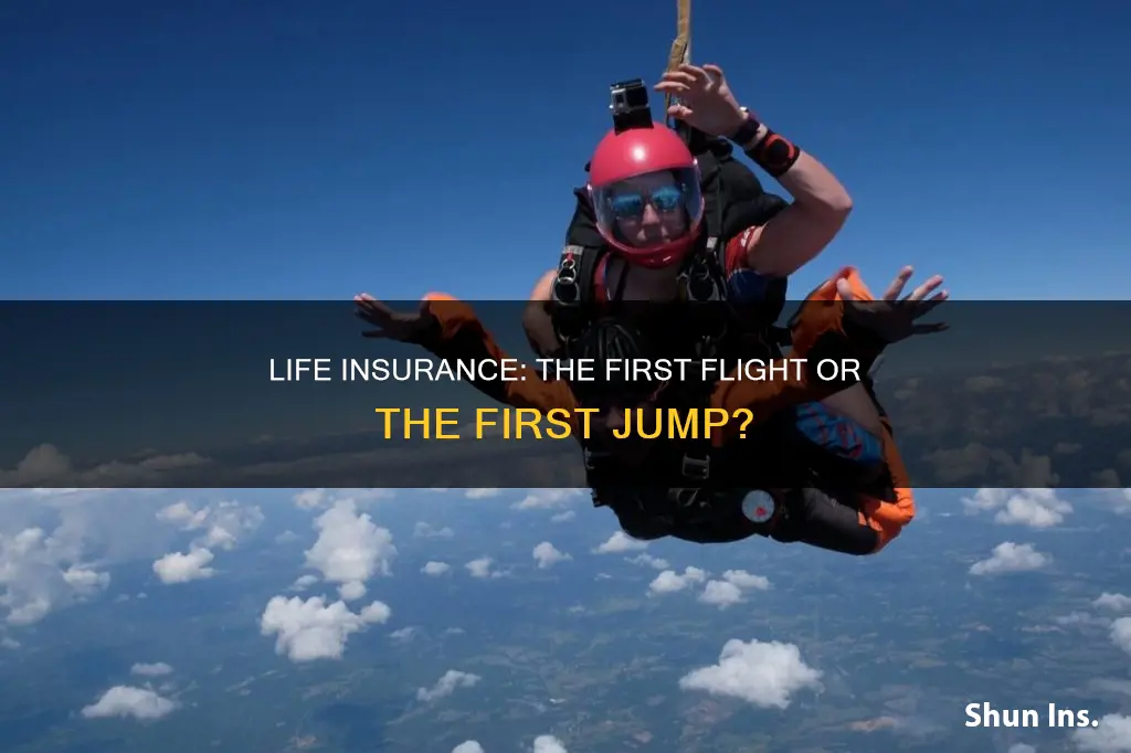 which came first life insurance airplane or parachute