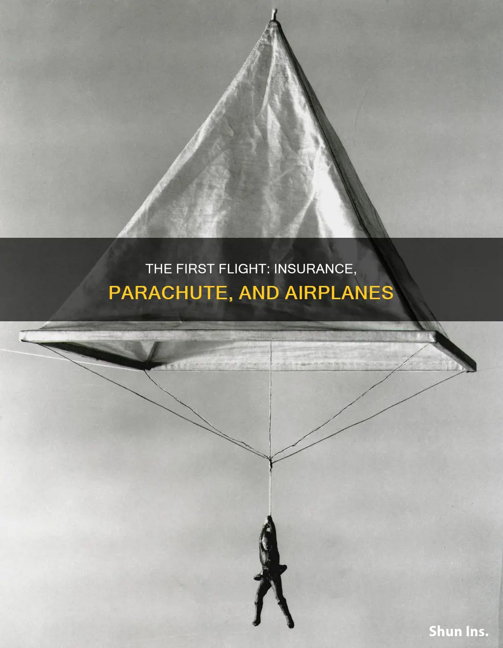 which came first life insurance airplane or parachute