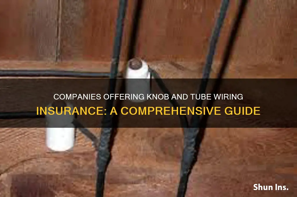 which companies insure knob and tube