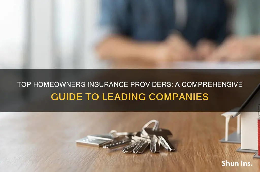 which companies offer homeowners insurance