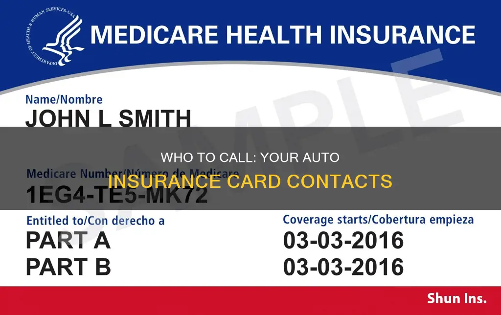 which company do you call on your auto insurance card