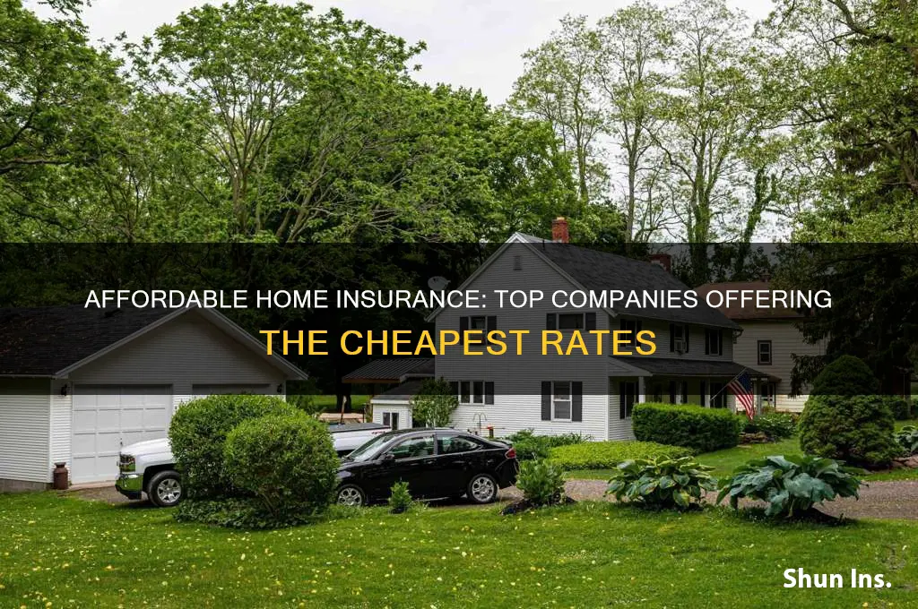 which company has the cheapest home insurance