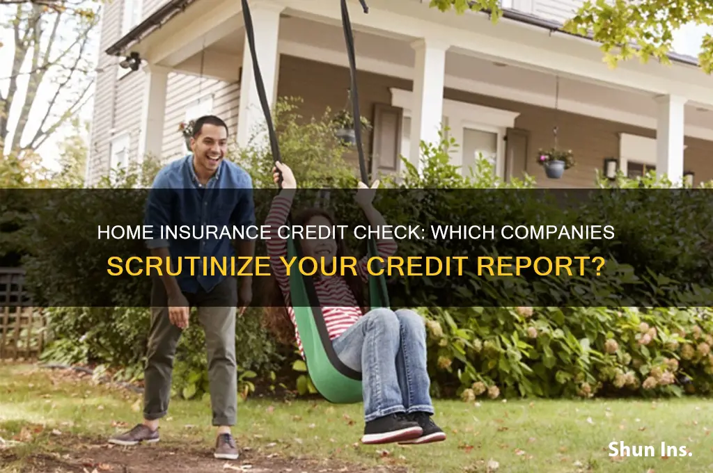 which home insurance company strict on credit repory