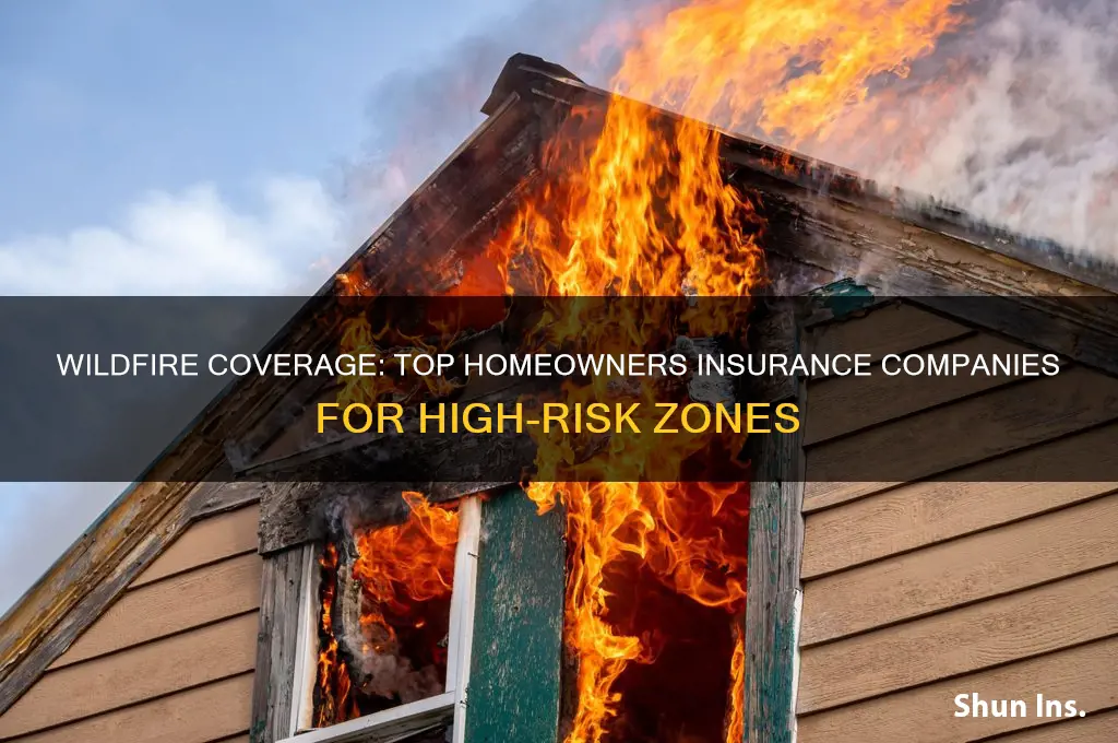 which home owners insurance companies cover wildfire areas