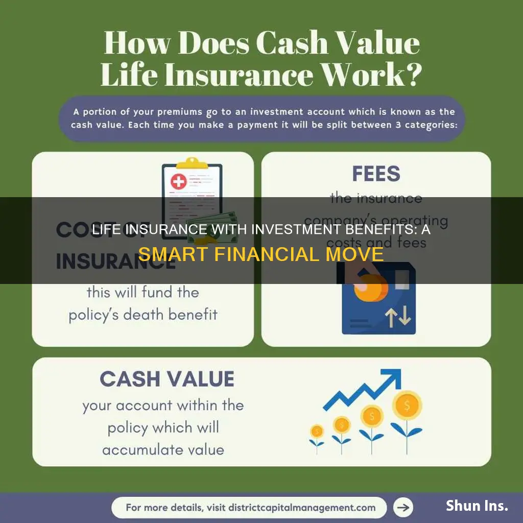 which insurance combined life insurance with investment account