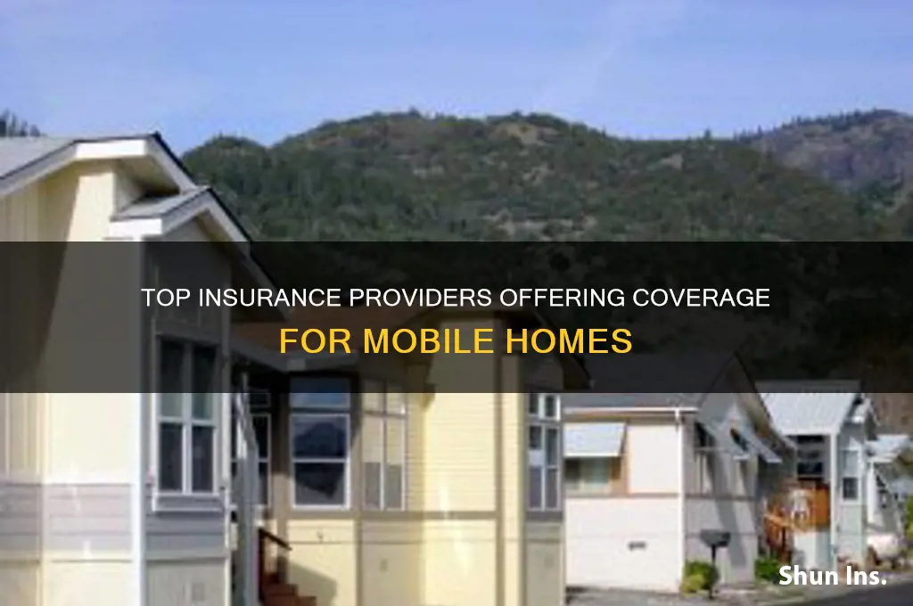 which insurance companies cover mobile homes