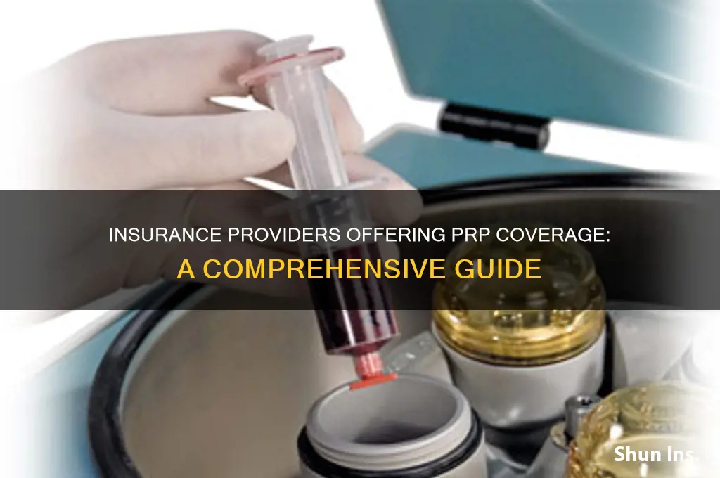 which insurance companies cover prp
