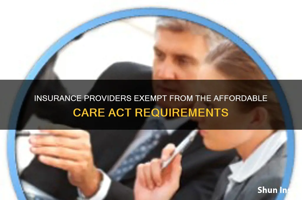 which insurance companies does not come under affrodable act