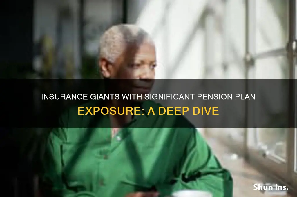 which insurance companies have heavy pension plan exposure