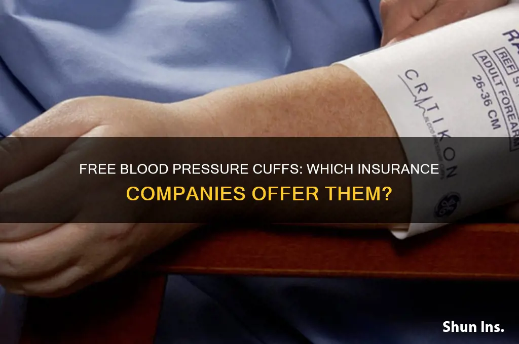 which insurance companies provide blood pressure cuffs free