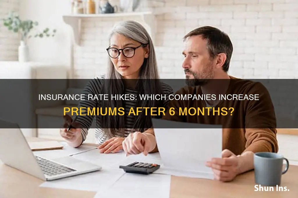 which insurance companies raise rates after 6 months