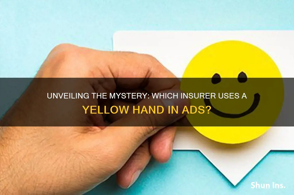 which insurance company has a yellow hand in the commercial