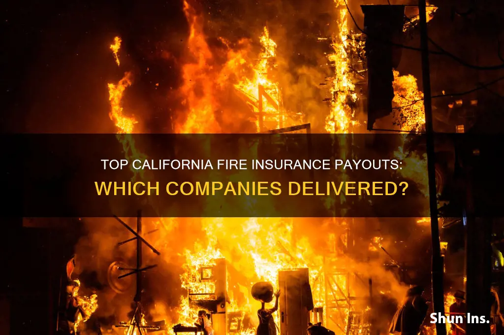 which insurance company has paid out good on california fires