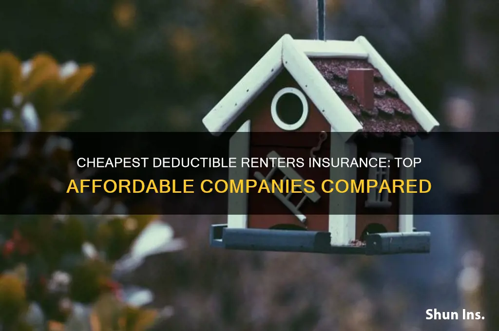 which insurance company offers the cheapest deductible for renters insurance