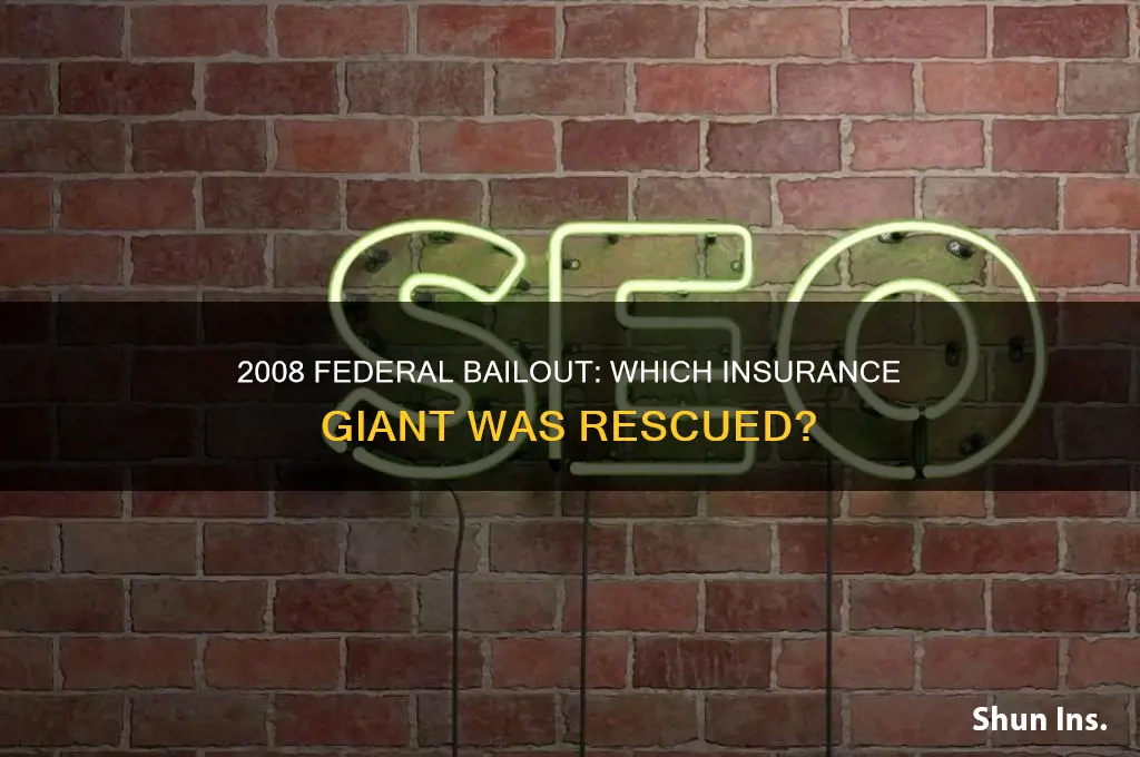 which insurance company was rescued by federal givernment in 2008