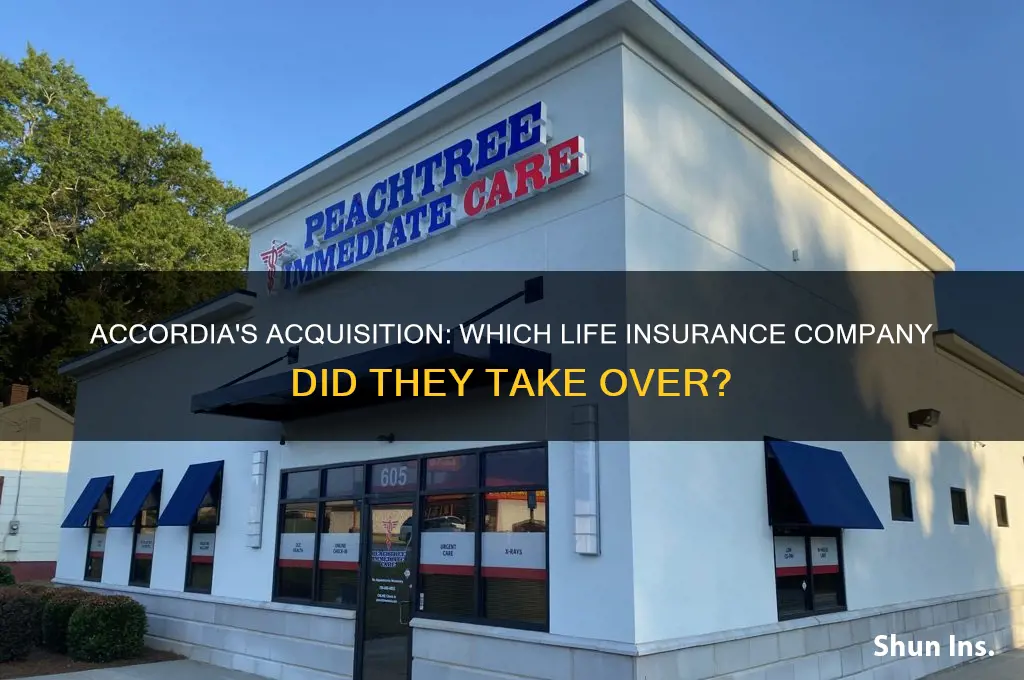 which life insurance company did accordia take over
