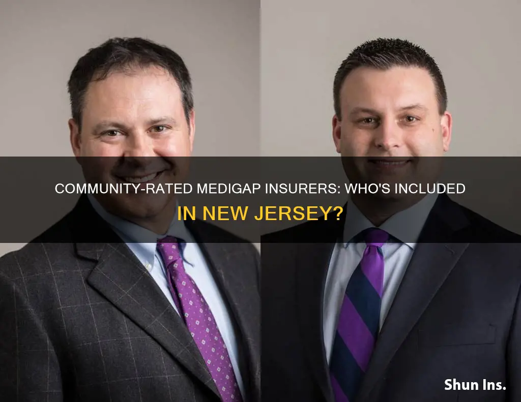 which medigao insurers are community rated in new jersey