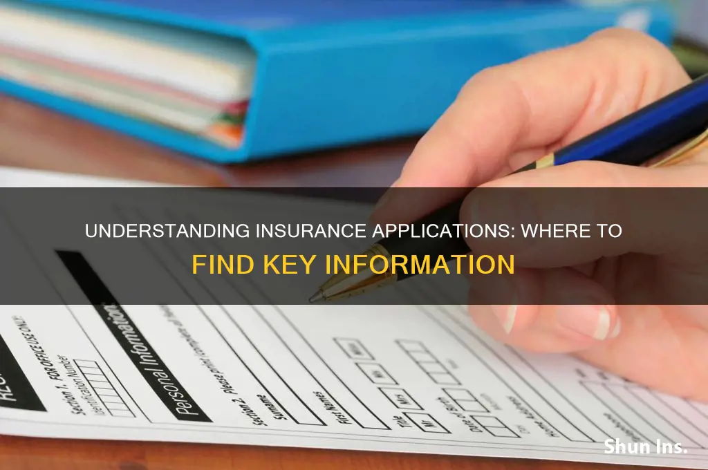 which part of an insurance application would contain information