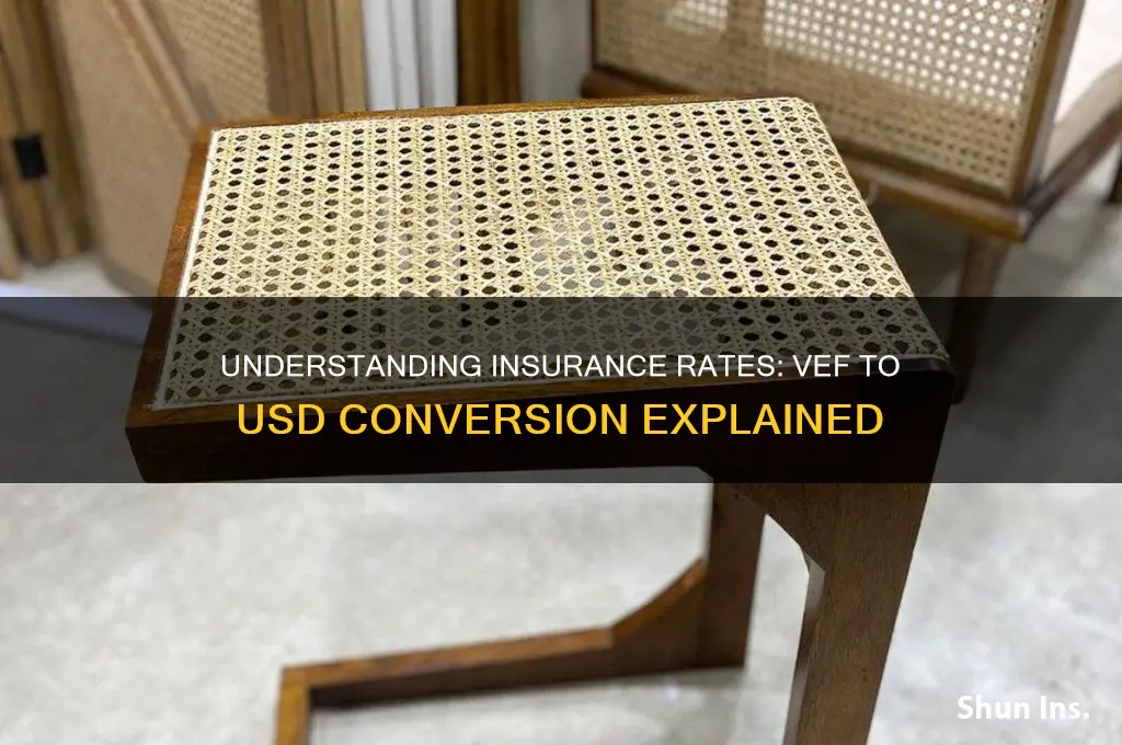 which rates does insurance company use from vef to usd