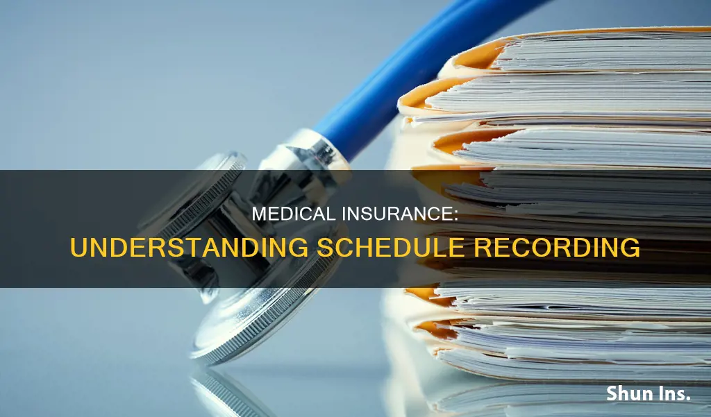 which schedule is medical insurance recorded