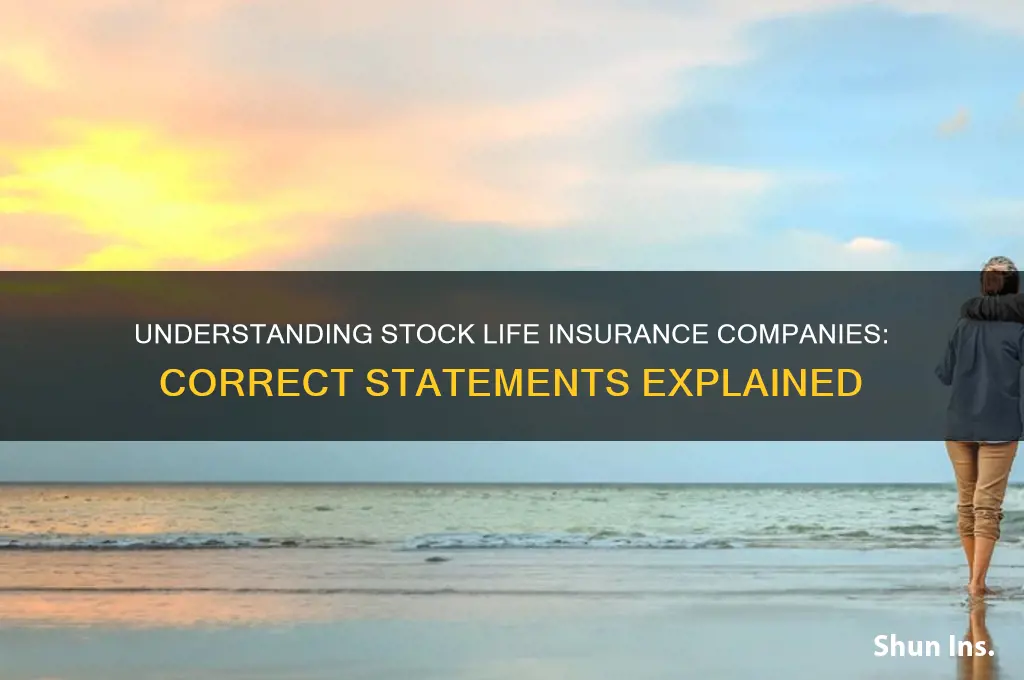 which statemnt is correct regarding stcok life insurance companies