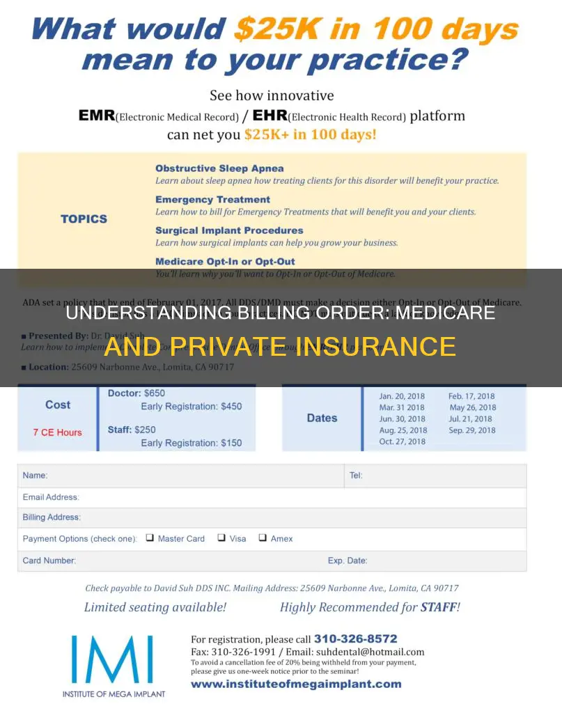 which to bill first medicare or private insurance