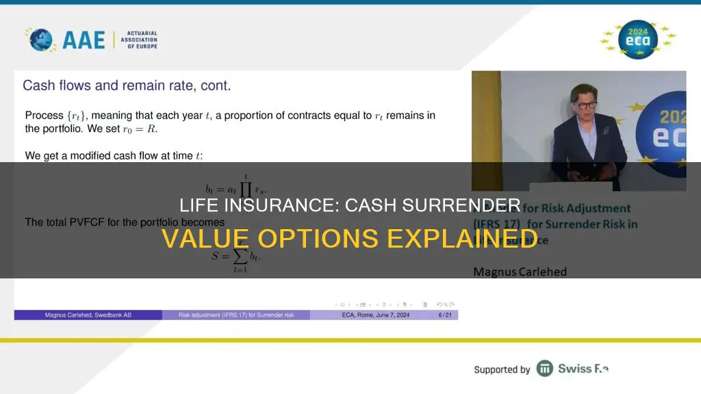 which types of life insurance have cash surrender values