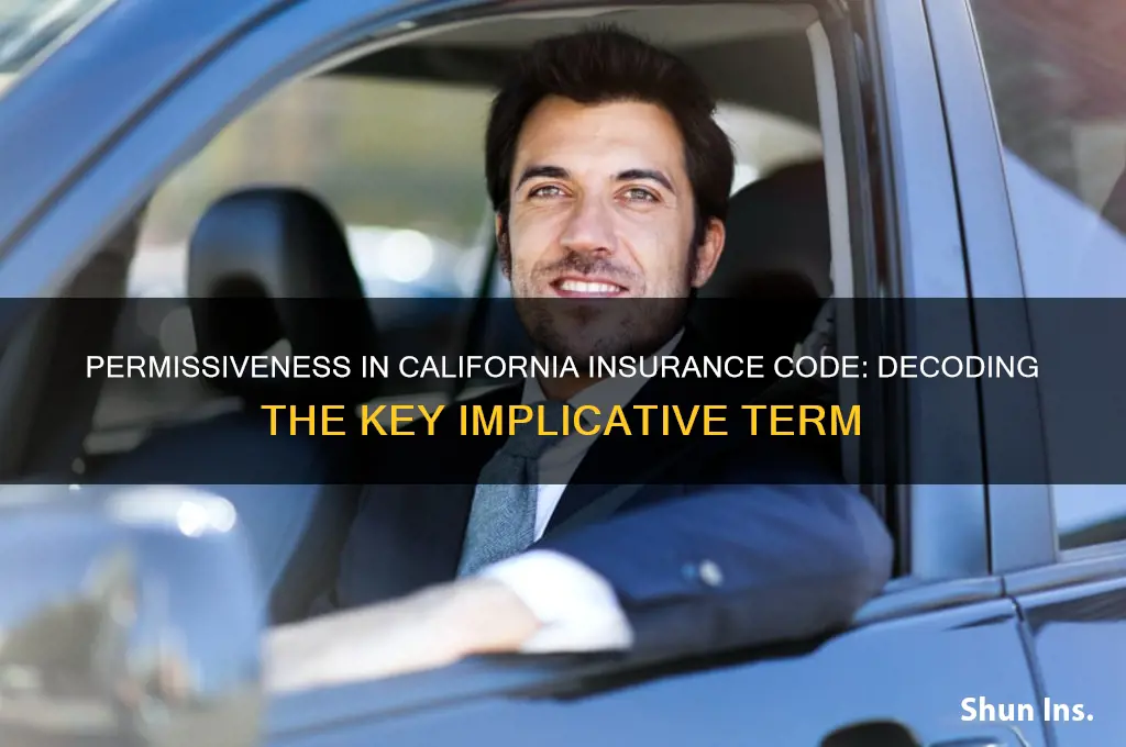which word implies permissiveness according to the california insurance code