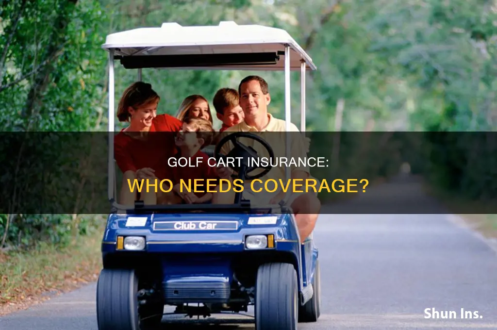 who insures golf carts