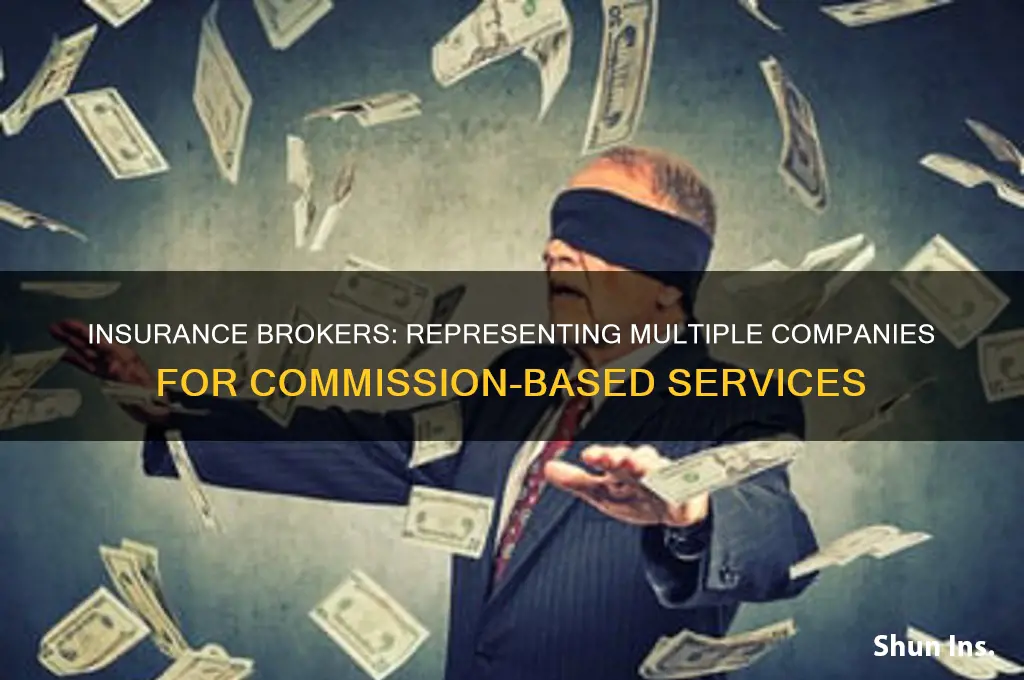 who represents several companies and receives a commission in insurance
