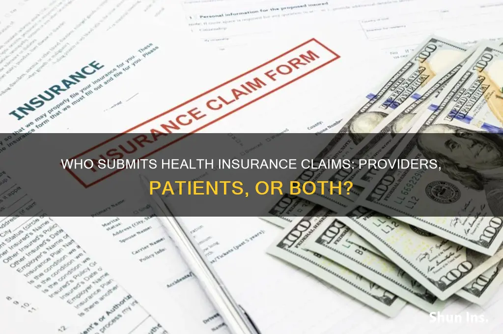 who submits claims to health insurance company